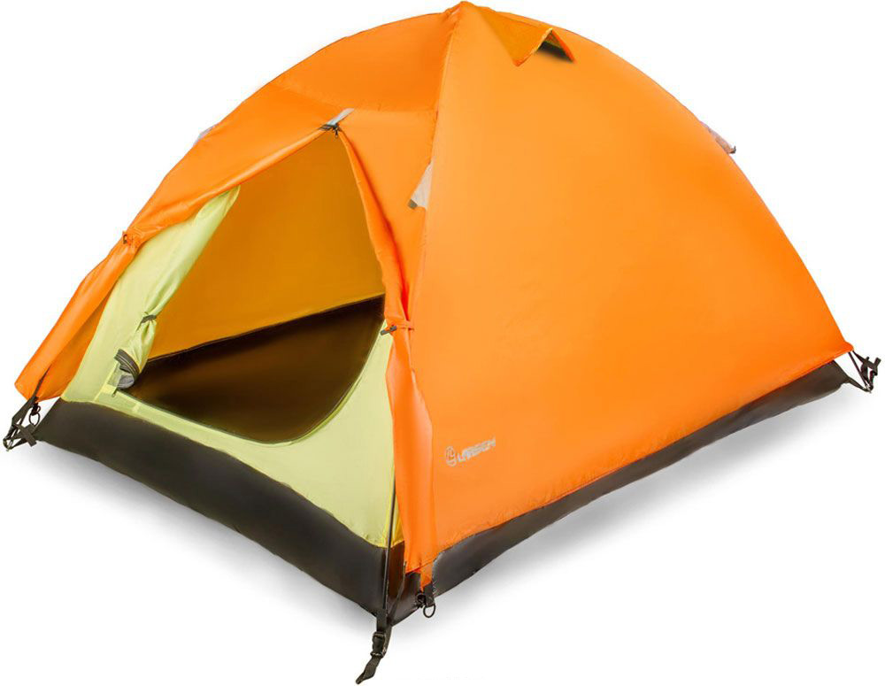 Палатка Larsen "A2", 2-х местная, цвет: оранжевый, серый. N/S (741)