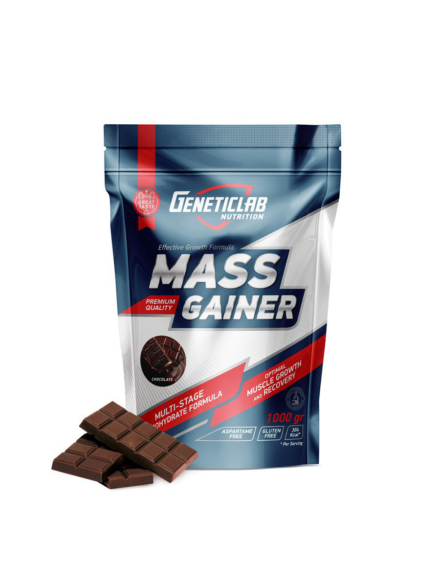 Гейнер Geneticlab "Mass Gainer ", шоколад, 3000 г