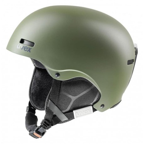 Шлем зимний Uvex "Hlmt 5 Pure", цвет: оливковый, черный. Размер L 